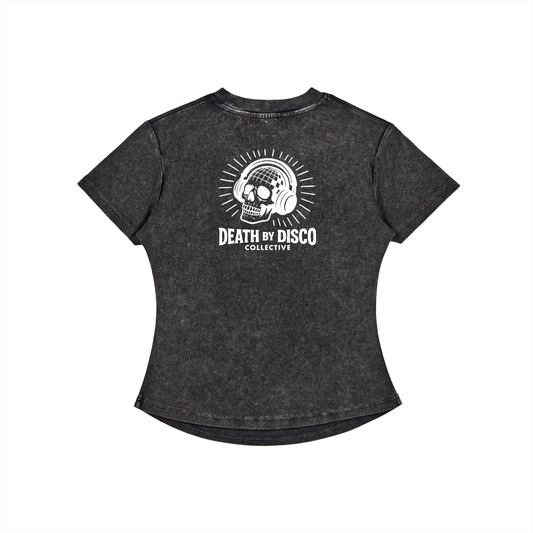 Vintage Washed Bodycon Cotton T-Shirt