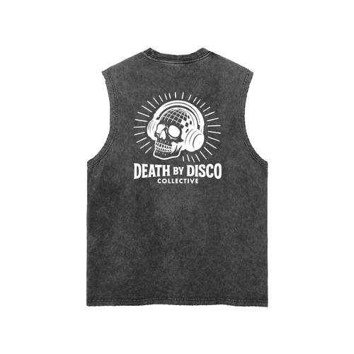 Snow Washed Frayed Hem Tank Top