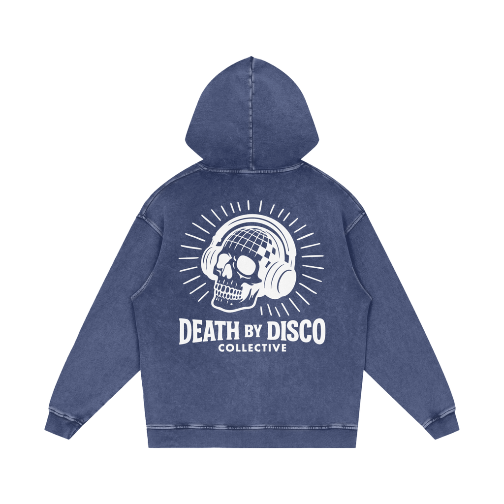 Snow Washed Loose Cotton Hoodie