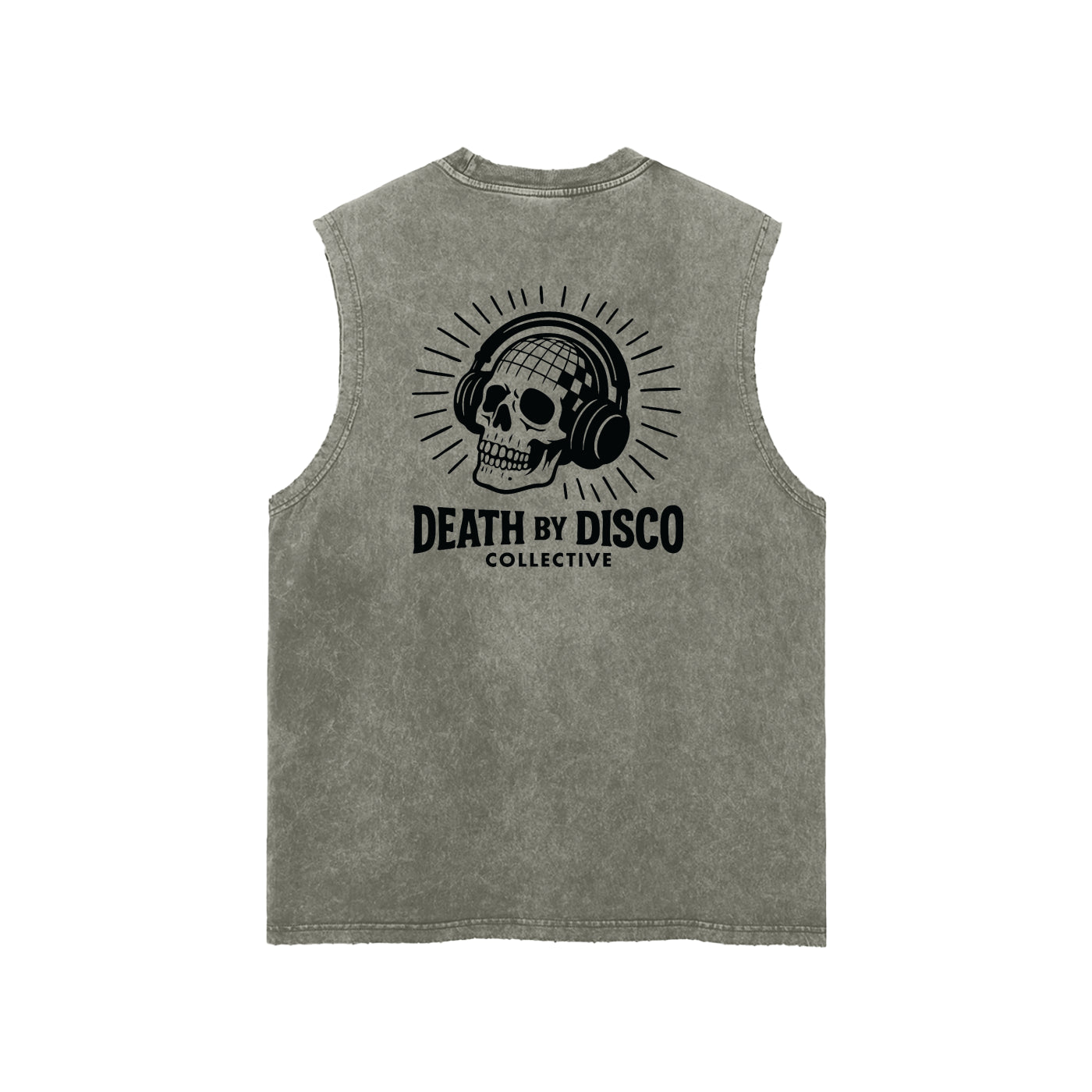 Snow Washed Frayed Hem Tank Top