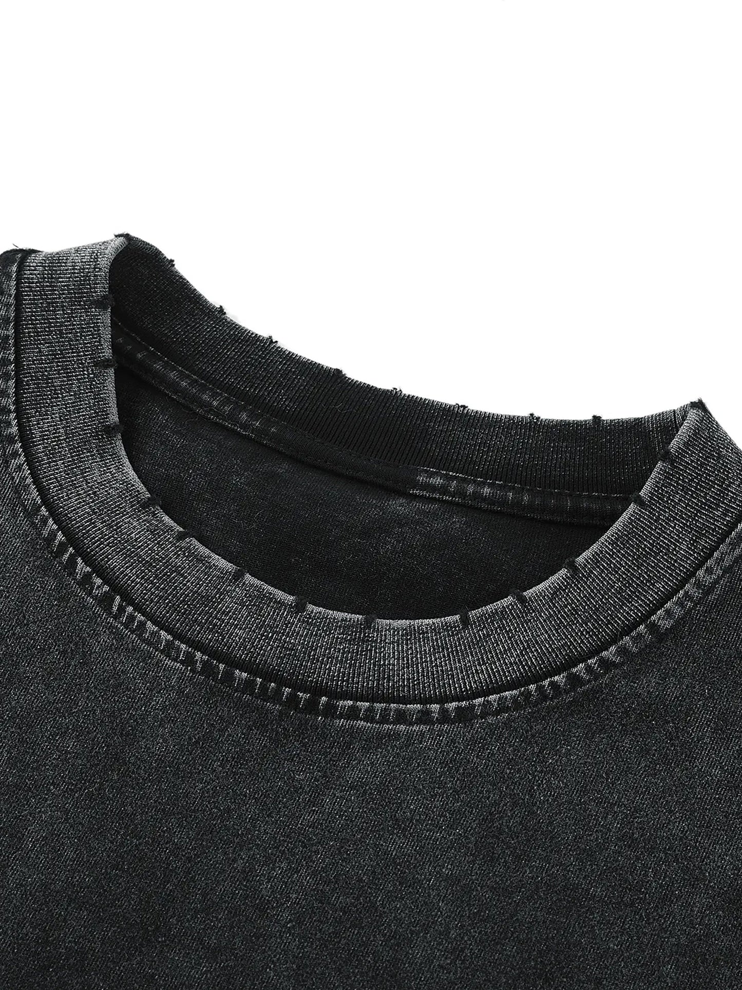 Snow Washed Frayed Hem Tank Top