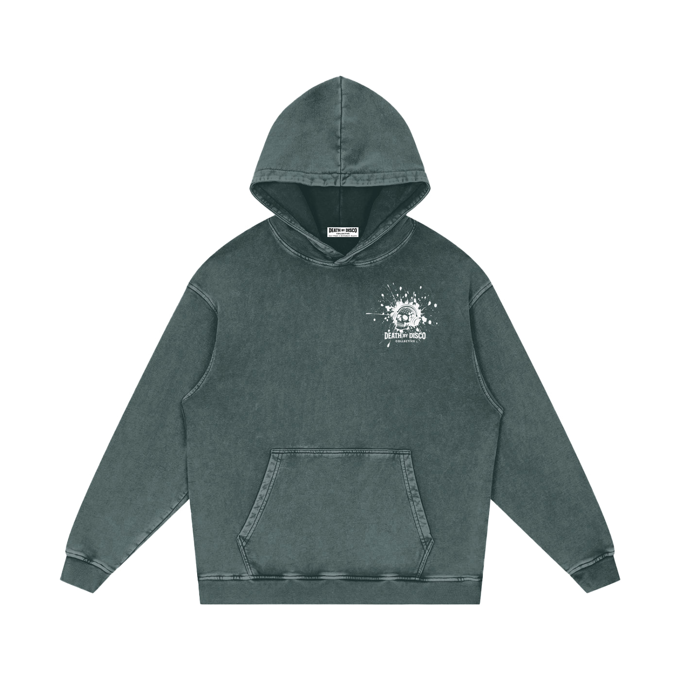 Snow Washed Loose Cotton Hoodie