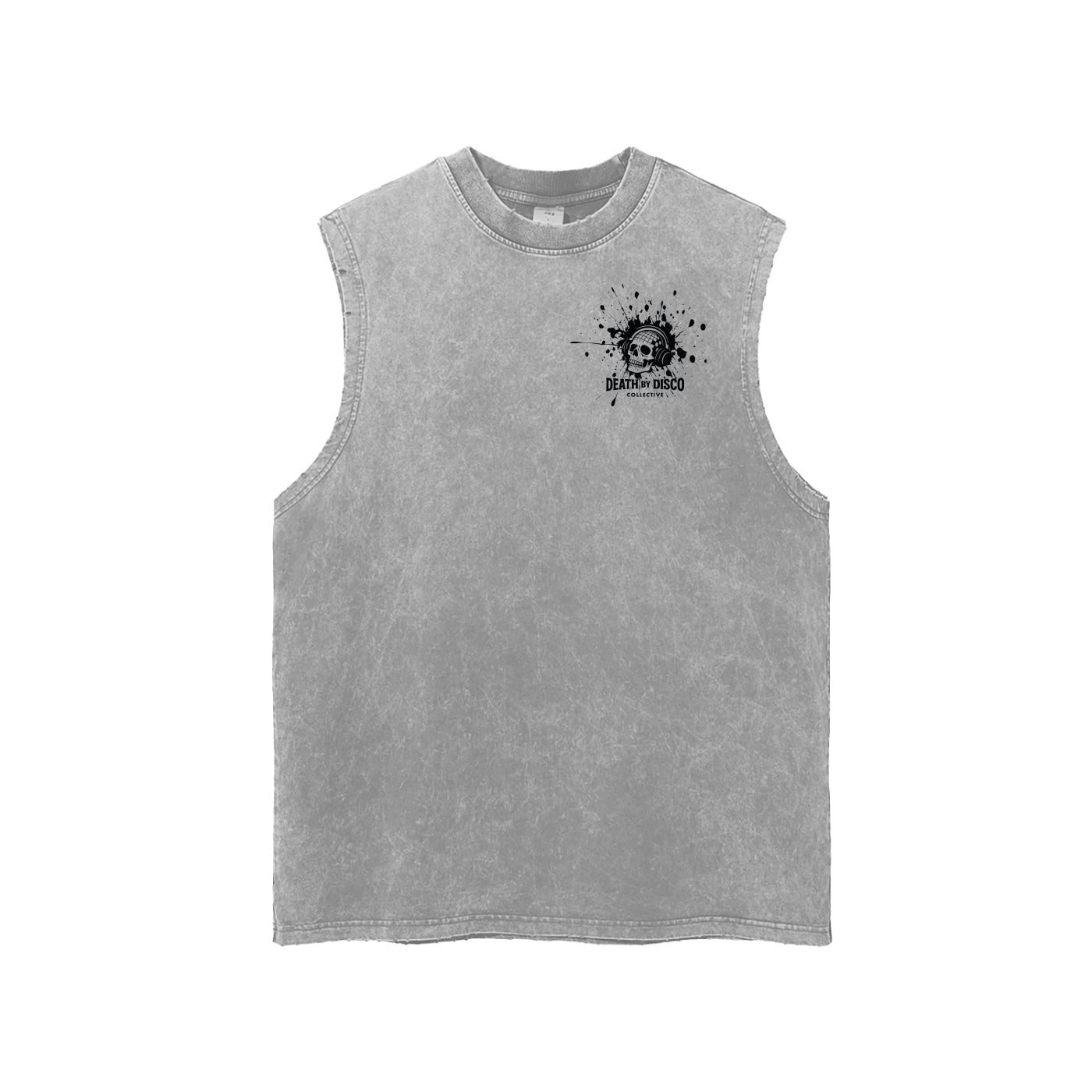 Snow Washed Frayed Hem Tank Top