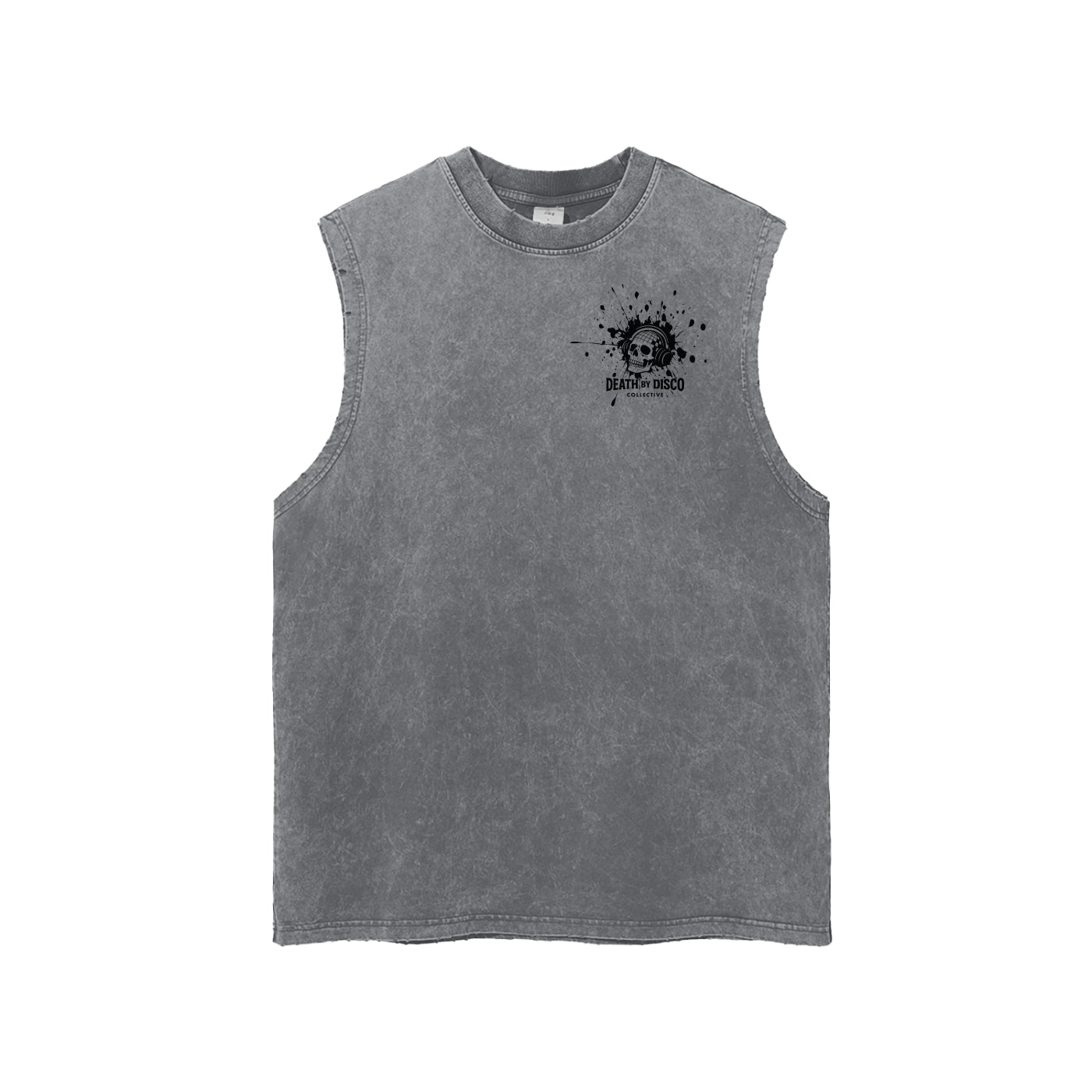 Snow Washed Frayed Hem Tank Top