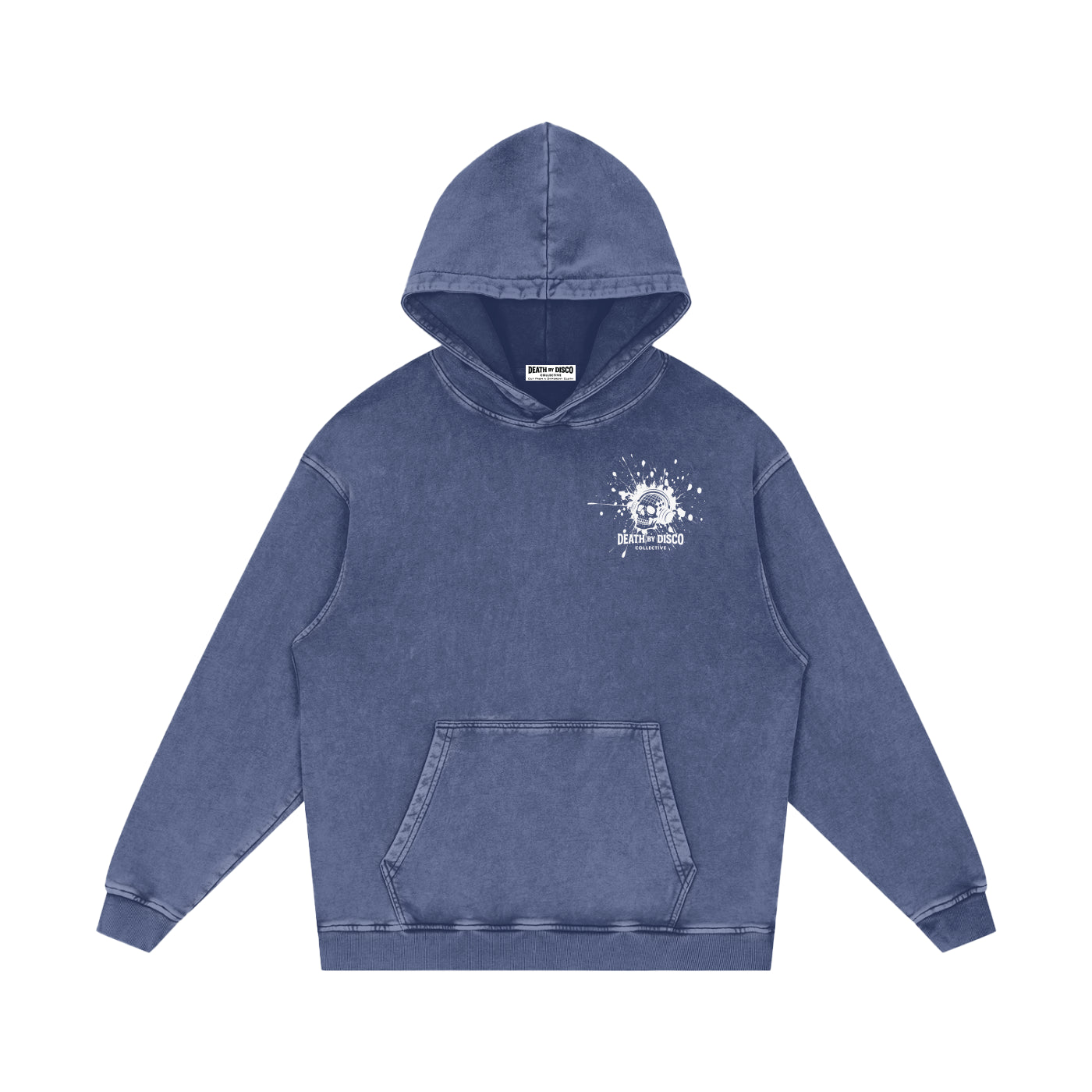 Snow Washed Loose Cotton Hoodie