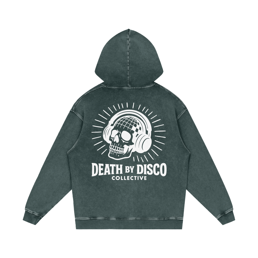 Snow Washed Loose Cotton Hoodie
