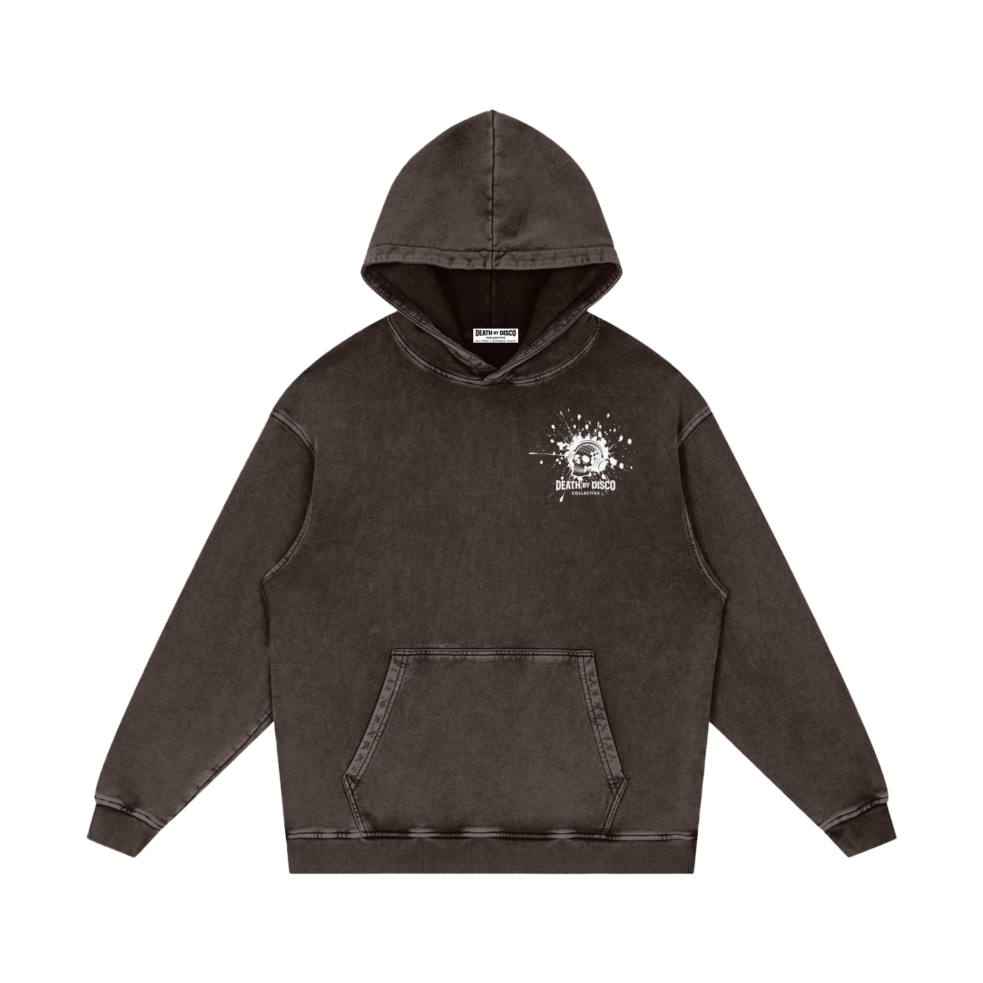 Snow Washed Loose Cotton Hoodie