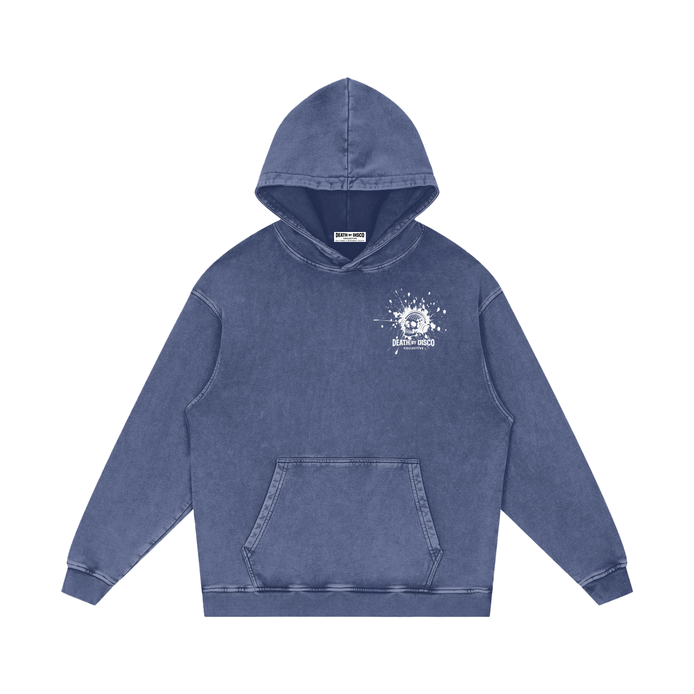 Snow Washed Loose Cotton Hoodie