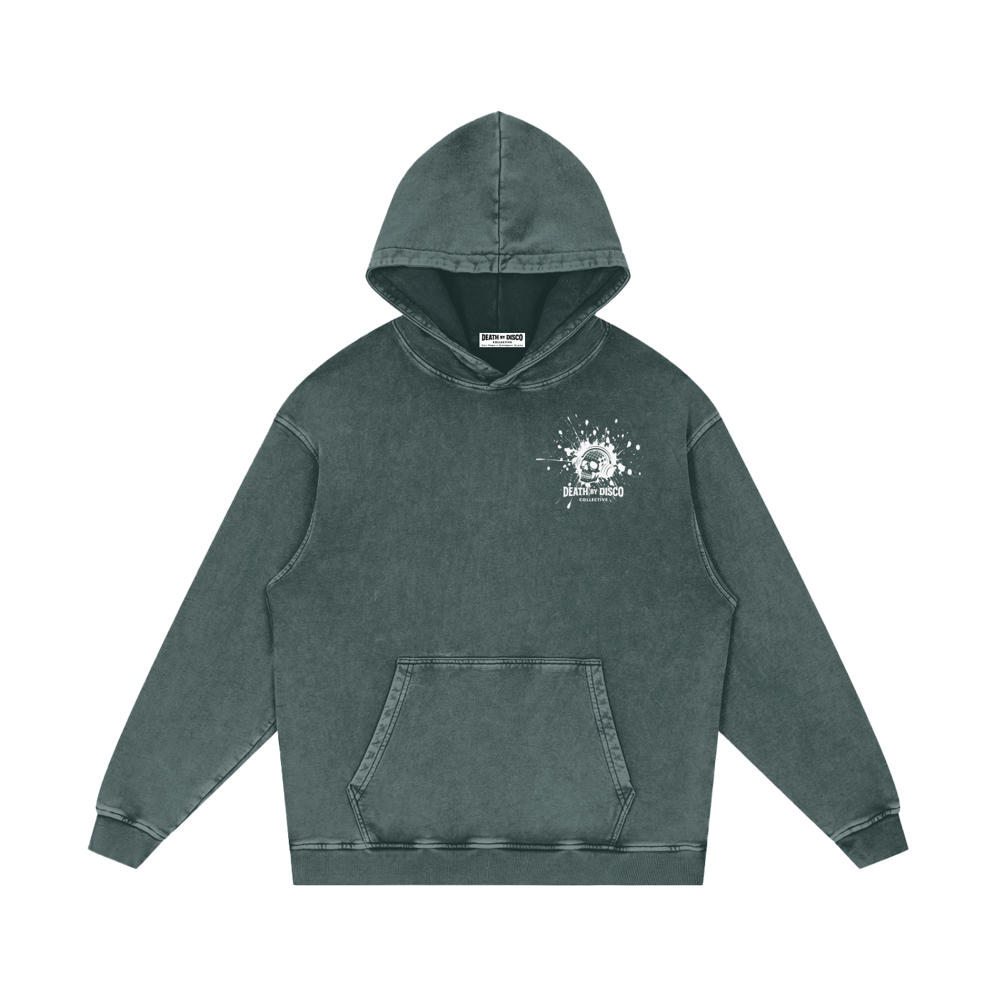 Snow Washed Loose Cotton Hoodie