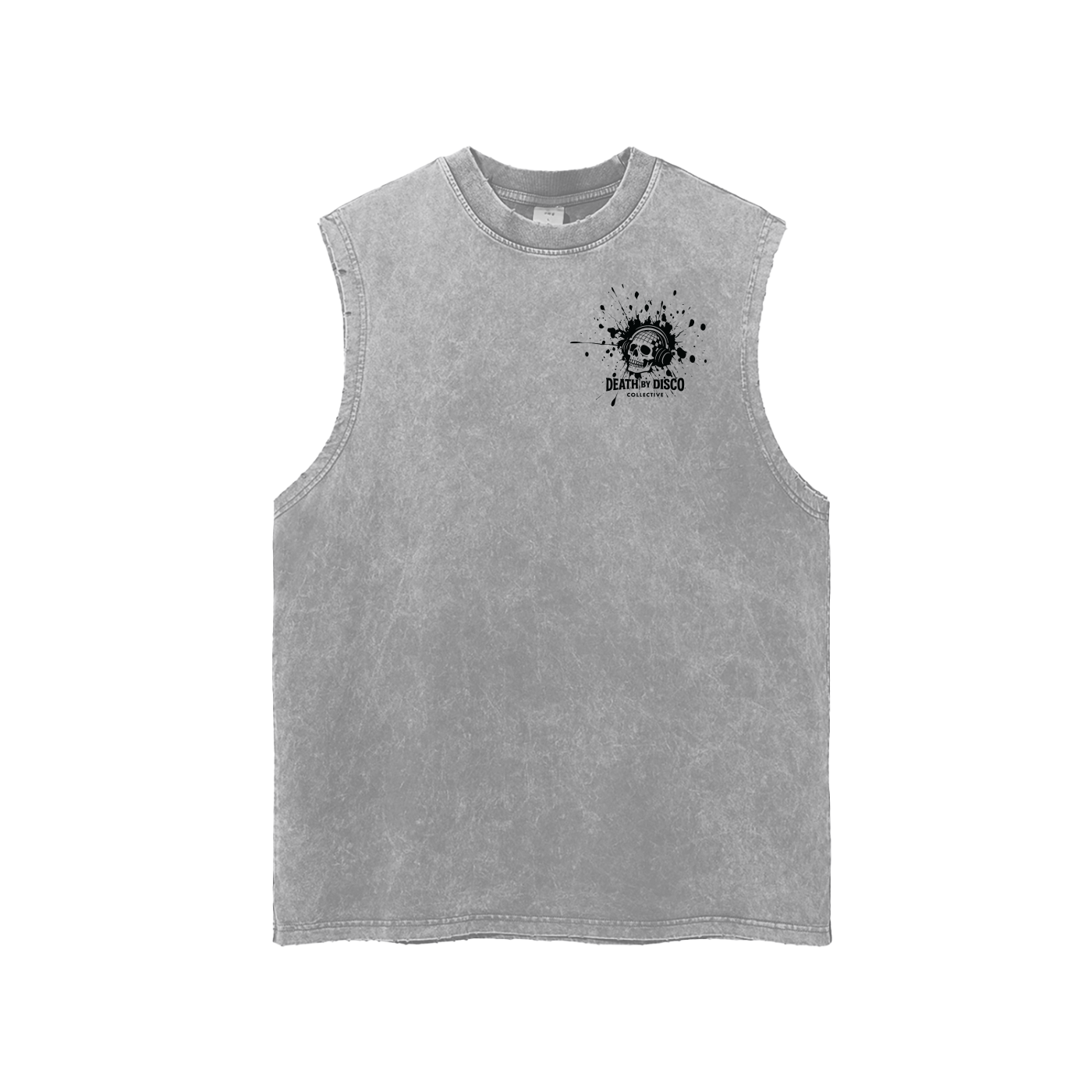 Snow Washed Frayed Hem Tank Top