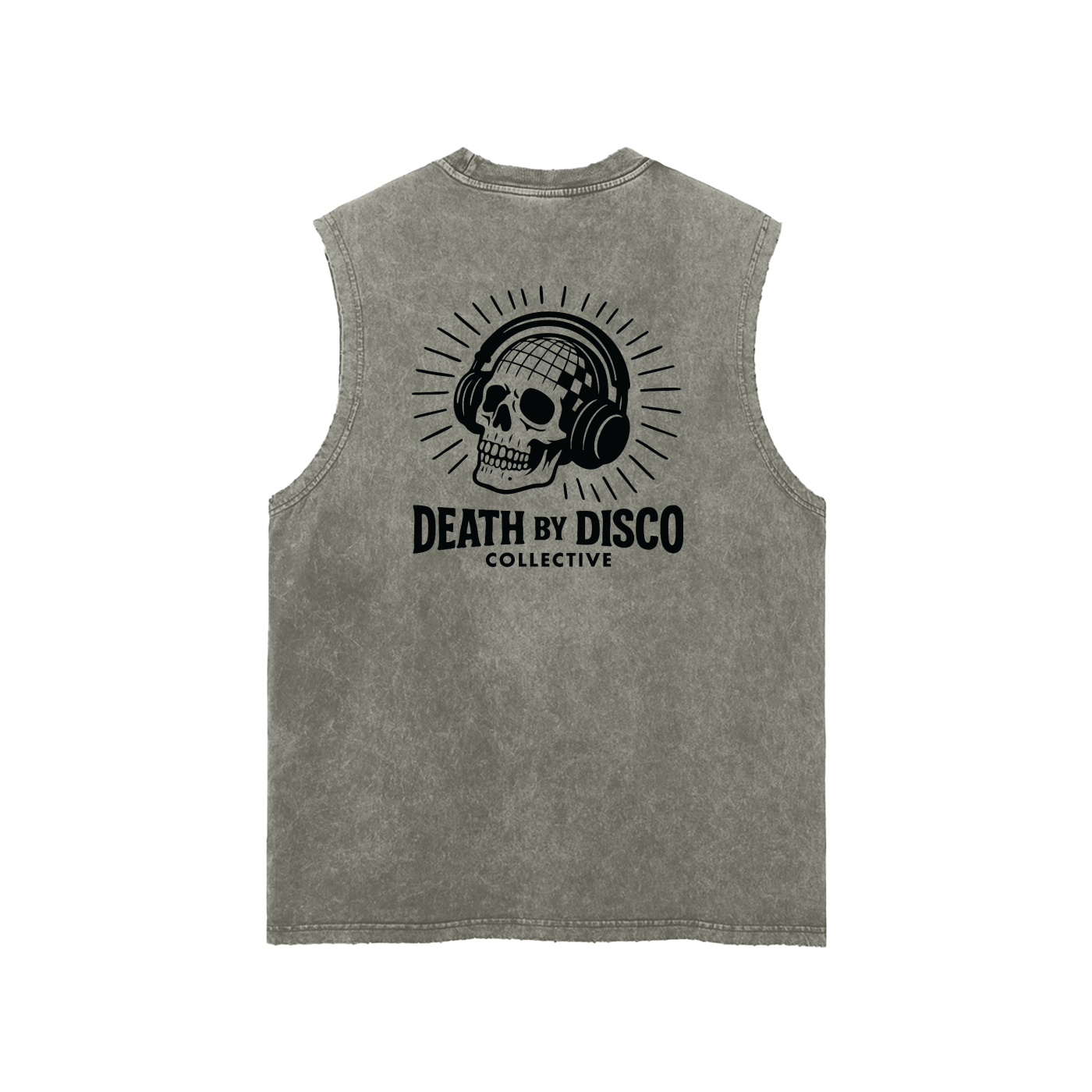 Snow Washed Frayed Hem Tank Top
