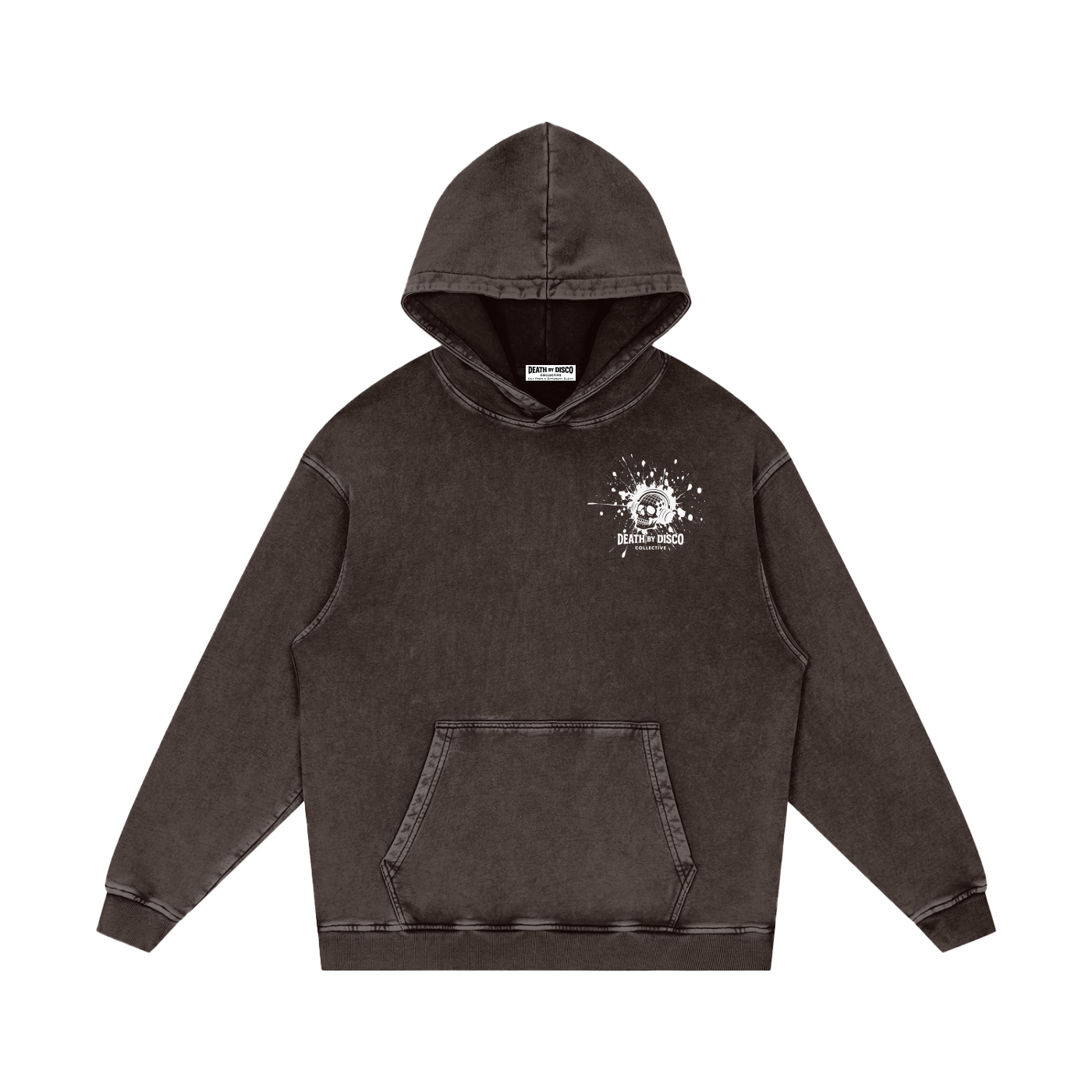 Snow Washed Loose Cotton Hoodie
